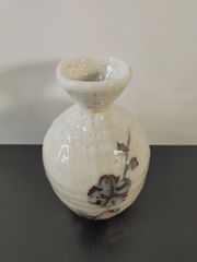 白磁 鶴文様 瓢箪型 花瓶 一輪挿し 京焼 貴古窯 - メルカリ