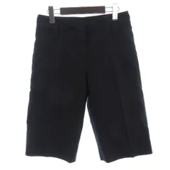 ルイヴィトン LOUIS VUITTON ショートパンツ ハーフパンツ ジップフライ コットン 黒 ブラック 36 ■GY19 ☆AA★のサムネイル