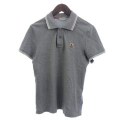 MONCLER スリムフィット グレー ポロシャツ - メルカリ