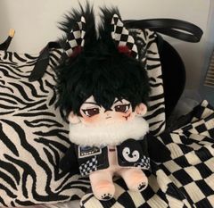 着せ替えぬいぐるみ 20cm 緑髪 青目 猫刺繍 糸師凛 - メルカリ