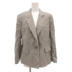 アクアスキュータム AQUASCUTUM テーラードジャケット シルク リネン混 背抜き シングル グレー 春夏 /AEのサムネイル