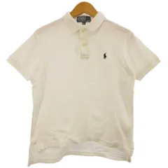ポロ バイ ラルフローレン Polo by Ralph Lauren ポロシャツ ロゴ刺繍 ホワイト 150