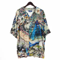 ラファイエット Lafayette LFYT OLD NEW YORK S/S SHIRT 90s WONDER WHEEL シャツ 半袖 オープンカラー オールドニューヨーク プリント 総柄 レーヨン マルチカラー XXLのサムネイル