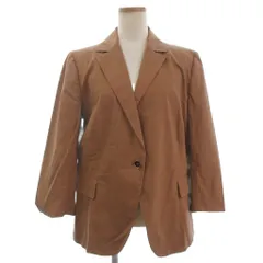 サルヴァトーレフェラガモ Salvatore Ferragamo テーラードジャケット ブレザー 1B 背抜き ブラウン系 48 XL位 大きいサイズ ■ECTのサムネイル