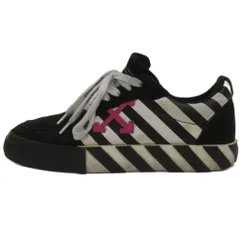 オフホワイト OFF WHITE DIAG LOW VULCANIZED スニーカー スエード ブラック 38 約24-24.5cmのサムネイル