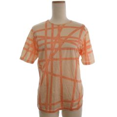 エルメス HERMES ボルデュック リボン柄 長袖 カットソー イタリア製