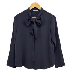 theory luxe ボウタイブラウス ネイビー38 - メルカリ