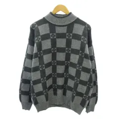ヴァレンティノ ガラヴァーニ VALENTINO GARAVANI 美品 ニット セーター ハイネック 総柄 ウール 長袖 4 グレー 0119 ■MNK4のサムネイル