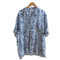NOA NOA ショートラジャ ロイヤルブルーと薄い水色 大人気のウニ柄