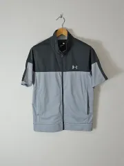 UNDER ARMOUR アンダーアーマー 半袖シャツ ジャージ ジップアップ ジャケット トレーナー 機能性 XL (ほぼ新品)