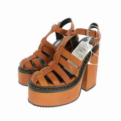 ディースクエアード DSQUARED2 22SS レザープラットフォームサンダル 牛革 37 ブラウン 茶 S83HS0191 国内正規のサムネイル