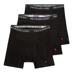 ポロラルフローレン：CLASSIC FIT COTTON ボクサーブリーフ 3PK (ポロブラック)のサムネイル