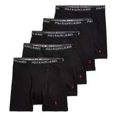 ポロラルフローレン：CLASSIC FIT COTTON ボクサーブリーフ 5PK (ポロブラック)のサムネイル