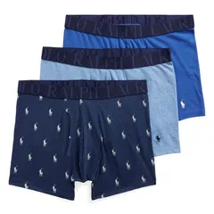 ポロラルフローレン：CLASSIC FIT STRETCH ボクサーパンツ 3PK (ペールロイヤルヘザー／モンローブルー／ブルーサターン)のサムネイル