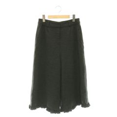 極美品 エムズグレイシー ワイドパンツ クロップド丈 リボン付きパンツ