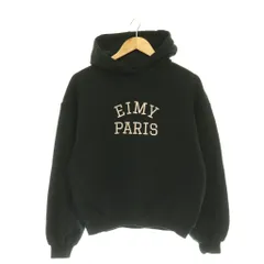 エイミーイストワール eimy istoire 25SS EIMY PARISロゴフーディー パーカー スウェット プルオーバー F ブラック ピンク /CX ■OSのサムネイル