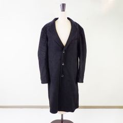 エルメネジルドゼニア カシミヤ ダブル 黒 チェスターコート ロング L
