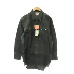 リーバイス Levi's 61504-5300 ショートホーン 復刻 ウエスタン デニム シャツ 長袖 40 ネイビー /HK ■OS ■AD