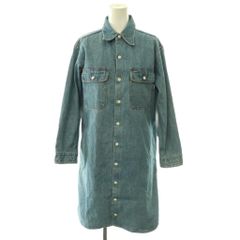 MADISON BLUE サックスロングシャツ ワンピース マディソンブルー