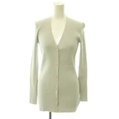 セオリー Theory 24SS Wooster Crepe Knit Button Rib Cardi カーディガン Vネック S ライトグレー /CX ■OSのサムネイル