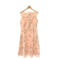 トッカ TOCCA GARDEN FLOWERS ドレス ロング ノースリーブ 花柄 2 ピンク マルチカラー /DO ■OSのサムネイル