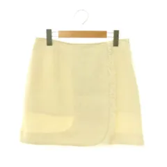 ボーダーズアットバルコニー BORDERS at BALCONY 24AW TWEED MINI SKIRT スカート 台形 フリンジ シルク混 38 アイボリー /CX ■OSのサムネイル
