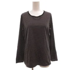 マッキントッシュ ロンドン MACKINTOSH LONDON Tシャツ 38 黒 ブラック ボーダー柄 ラウンドネック 長袖 /SC ■GY06のサムネイル