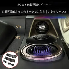 【送料無料】トヨタ(Toyota) アルファード/ヴェルファイア40系(2023-)専用 リフティングツイータースピーカー LEDアンビエントライト付 左右6スピーカー 高音質・高級感・ドレスアップ効果抜群 簡単取付 車内雰囲気一新のサムネイル