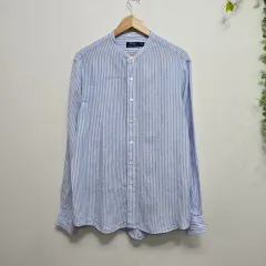 ポロラルフローレン ストライプ リネン シャツ