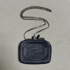 LACOSTE ショルダーウォレット クロコダイルロゴ型押し 【新品同様 