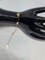 新品K18 ルビー パール ブレスレット約19cm - メルカリ