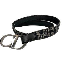 Christian Dior CDロゴ ベルト 黒 - メルカリ