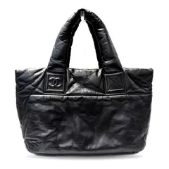 シャネル コココクーン トートバッグ ハンド レザー ラムスキン ブラック 13番台 CHANEL ABランク 中古のサムネイル