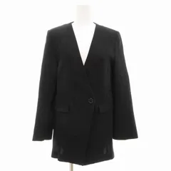 エンフォルド ENFOLD 20SS ノーカラージャケット 背抜き シングル 36 S 黒 ブラック 春夏 /AE ■GY45のサムネイル