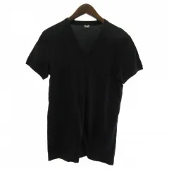 ディー&ジー ドルガバ ドルチェ&ガッバーナ D&G Tシャツ カットソー Vネック 半袖 ロゴ ブラック 黒 ☆AA★のサムネイル