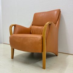 送料無料】Karimoku カリモク 本革レザー 2人掛けソファ 昭和レトロ