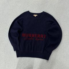 BURBERRY バーバリー 刺繍 スウェット トレーナー 黒 XL XXL - メルカリ