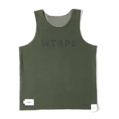 【美品】WTAPS ダブルタップス タンクトップ オリーブドラブ サイズ:L | 25SS ブランドロゴ リバーシブル タンクトップ(MUDDY / TANK TOP / COTTON) | トップス【メンズ】【中古】のサムネイル