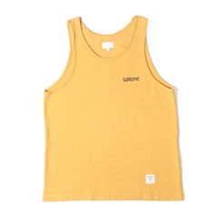 美品 Supreme シュプリーム 総柄タンクトップ ノースリーブ 男女 激 