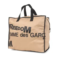 COMME des GARCONS コムデギャルソン バッグ | 23AW 2023 Christmas Holiday スローガン メッセージ ハンドバッグ | ベージュ ブラック | 日本製【メンズ】【K4826】のサムネイル