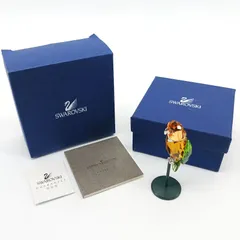 SWAROVSKI スワロフスキー 2004年 廃盤品 鳥 ベボット・バード Bebotto Bird ジョンキルカラー 275574 SV925 クリスタル オブジェ フィギュリン 置物 インテリア小物 廃盤品 箱・販売証明書付きのサムネイル