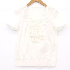 EPOCA ノースリーブカットソー 花柄 フリル袖 Vネック 40 - メルカリ