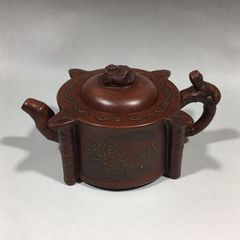 中国美術 葛明祥制 古玩 唐物 漢詩 漢文 茶碗 茶道具 建水 作家物 陶器