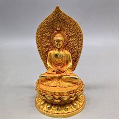 Shakyamuni Buddha statue, Buddhist art, craftwork, ornament