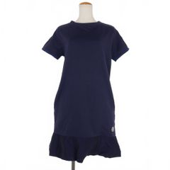 極美品 モンクレール ワッペンロゴ ワンピース 異素材 チュニック 裾フリル 極美品 モンクレール ワッペンロゴ ワンピース 異素材 チュニック 裾