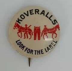 LEVI’S リーバイス 缶 ピン バッジ KOVERALLS ビンテージ ヴィンテージのサムネイル