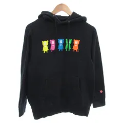 ビームスティ BEAMS T Multi Bears Hoodie プルオーバーパーカー フーディ ロゴ プリント 長袖 ベア M 黒 ブラック /FFのサムネイル