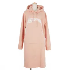 エムエムシックス メゾンマルジェラ MM6 Maison Margiela スネークプリント オーバーサイズ パーカー ワンピース S ピンク S62CT0222 S25564 201 国内正規のサムネイル