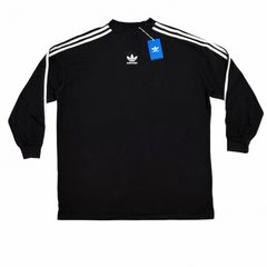 極美品］バレンシアガ×アディダス コラボ ロンT ブラック サイズ1 