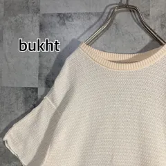 日本製 bukht ブフト 半袖コットンニット アイボリーのサムネイル
